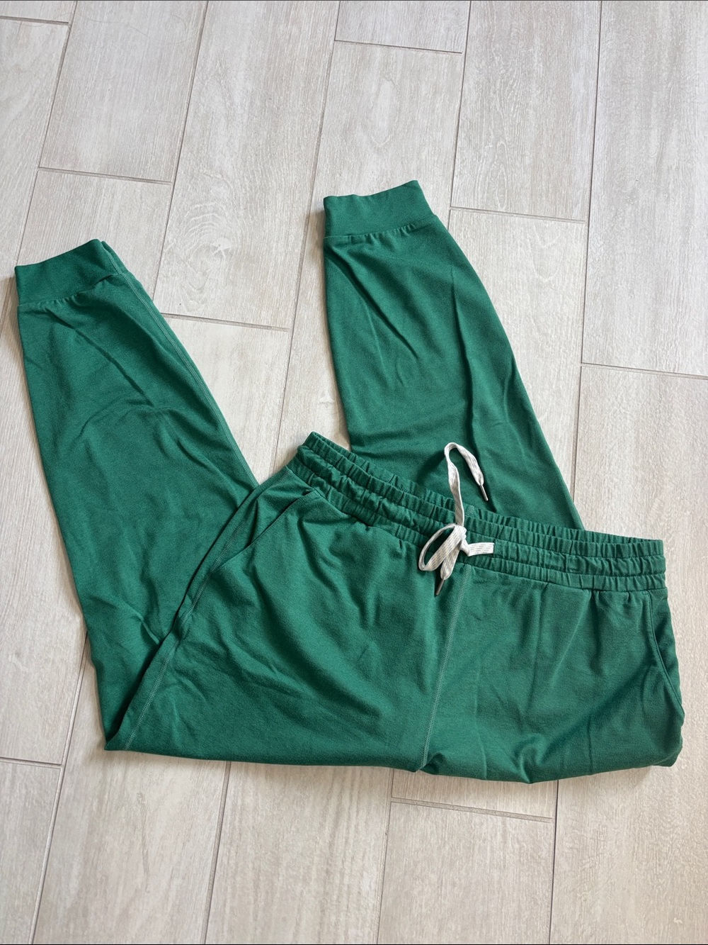 Vuori Forest Green Drawstring Track Joggers